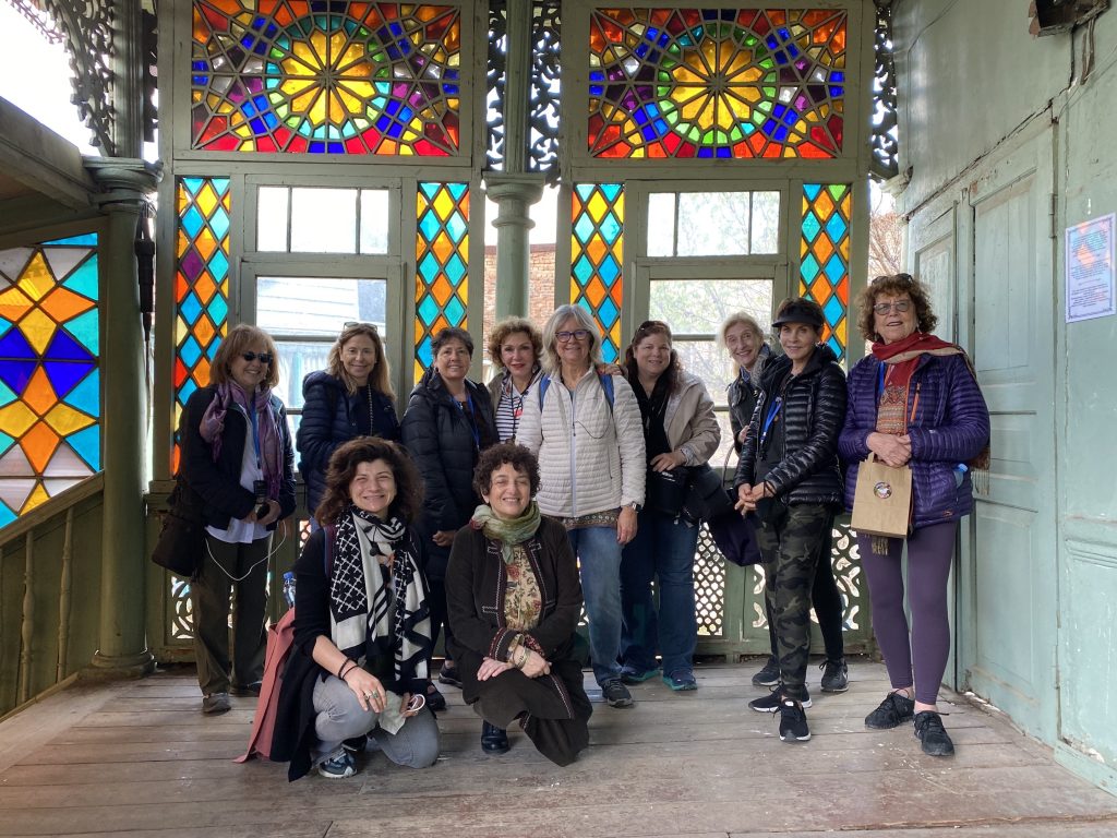 The Women's Travel Group in Georgia, the country, after wonderful flights and flight attendants en route.